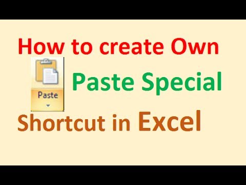 mac excel hotkey for paste values
